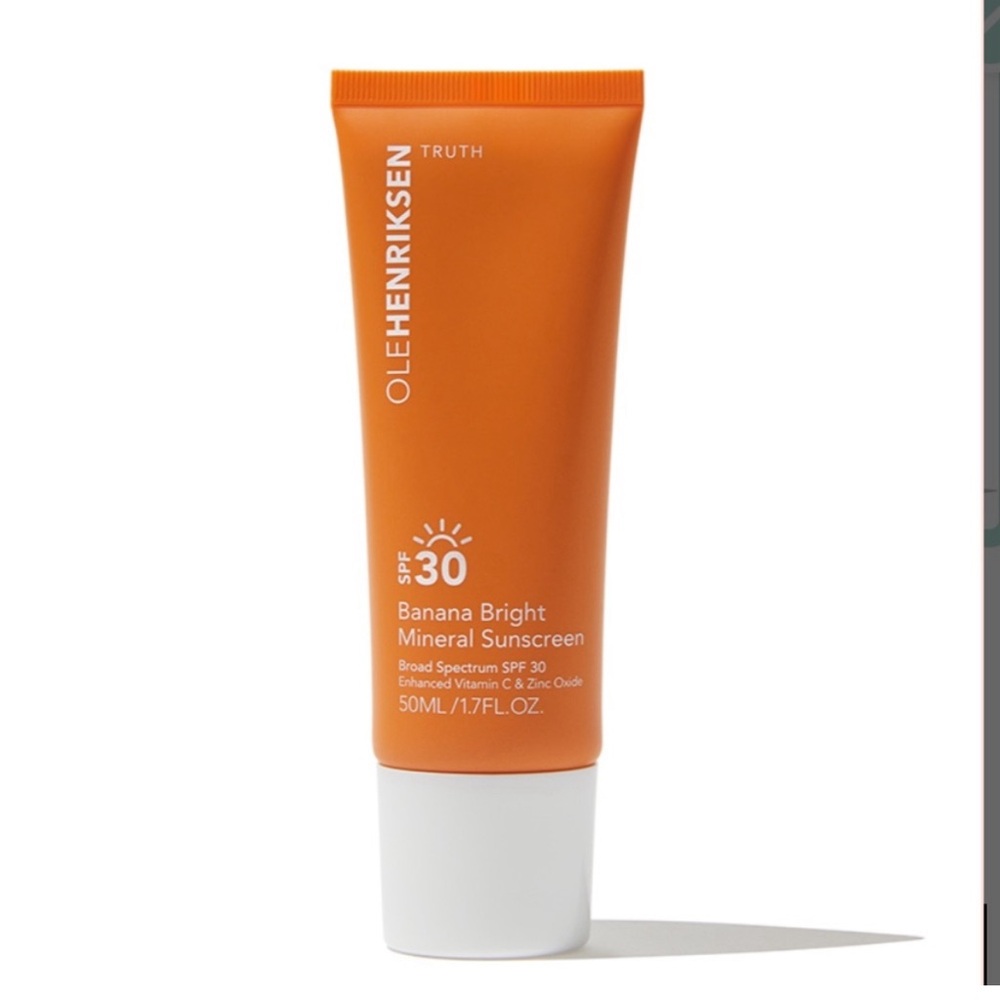Olehenriksen banana bright mineral sunscreen